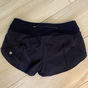 Lulu Lemon Speed Up Lined Shorts, Sz 4